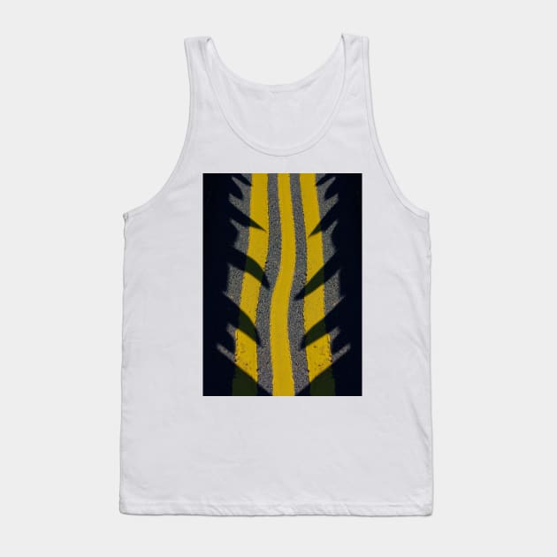 THREE YELLOW LINES. Definitely NO PARKING Tank Top by mister-john
